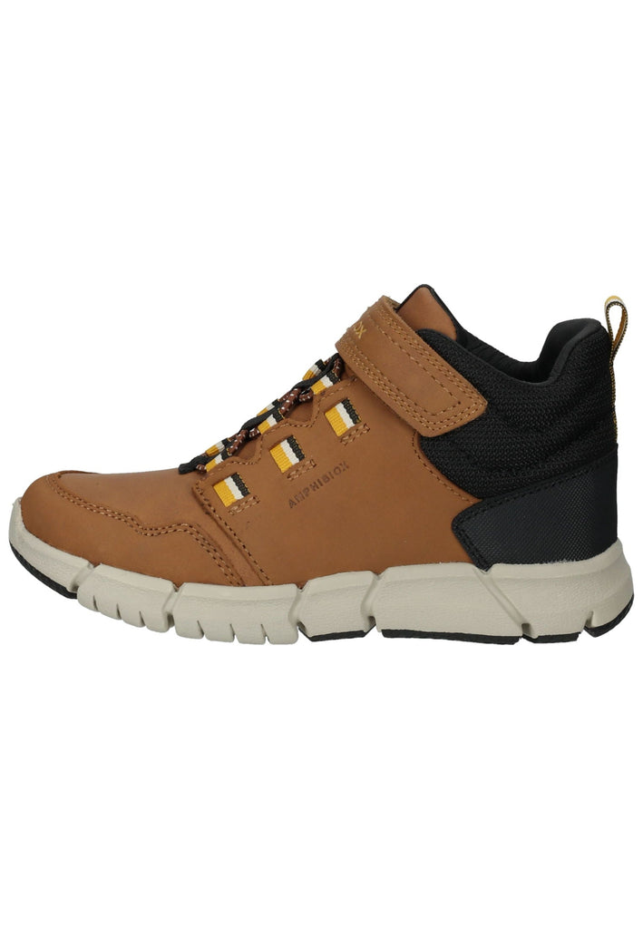 Geox Stiefelette Nubukleder/Textil Braun/Gelb