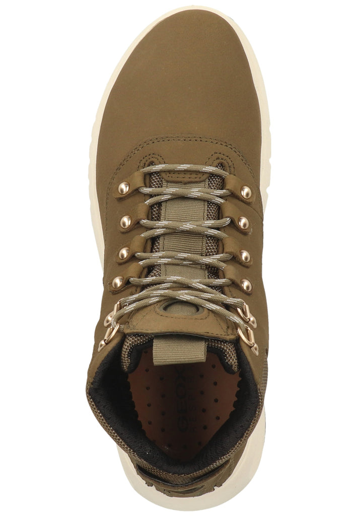 Geox Stiefelette Nubukleder/Textil Oliv