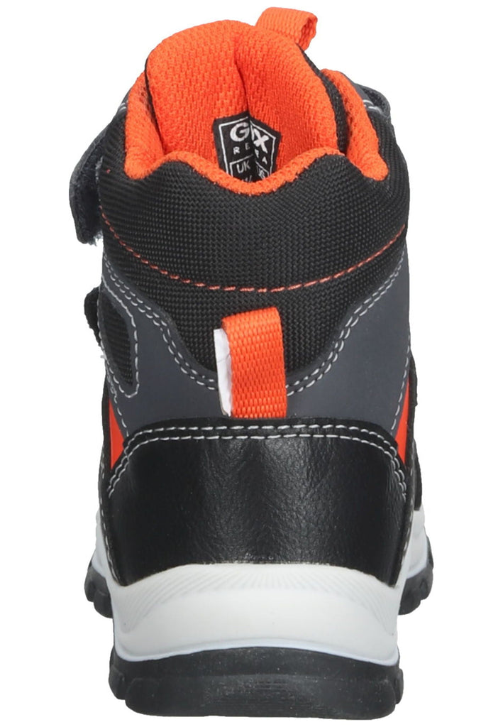 Geox Stiefelette Synthetik Schwarz/Orange