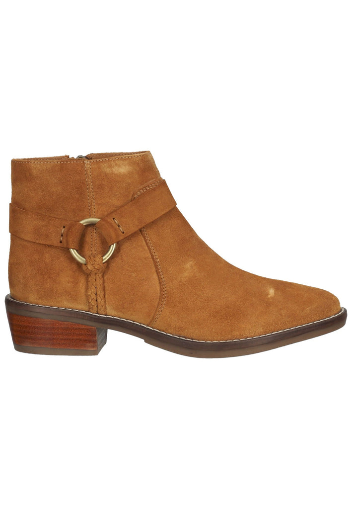 Geox Stiefelette Veloursleder Cognac