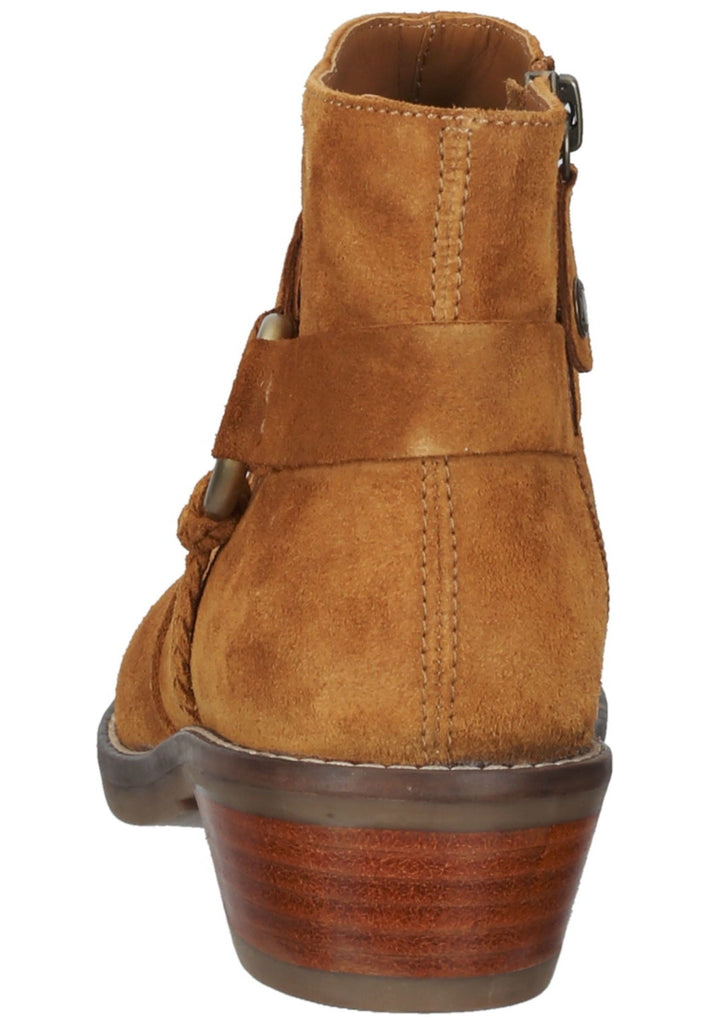 Geox Stiefelette Veloursleder Cognac