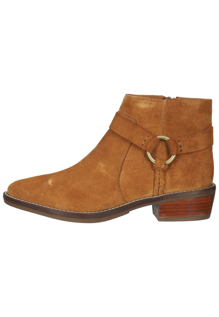 Geox Stiefelette Veloursleder Cognac