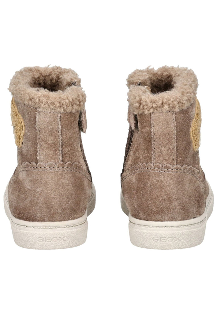 Geox Stiefelette Veloursleder Dunkelbeige Warmfutter