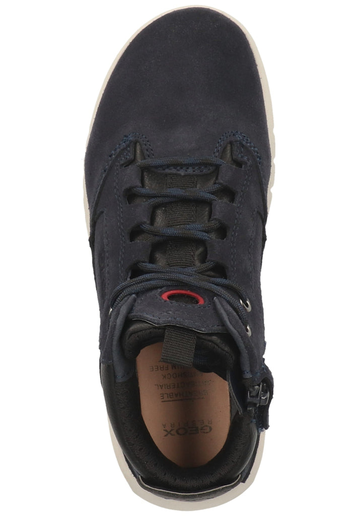 Geox Stiefelette Veloursleder/Synthetik Navy/Rot