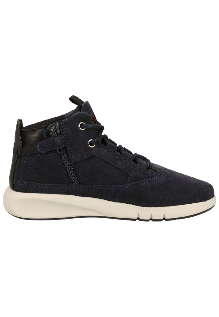 Geox Stiefelette Veloursleder/Synthetik Navy/Rot