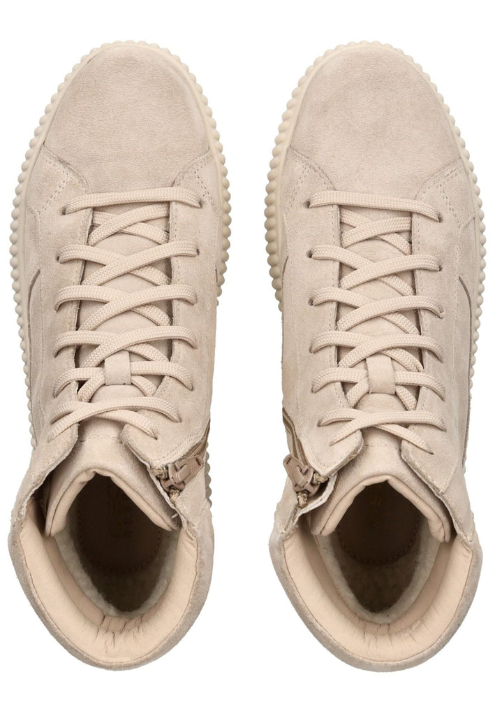 Geox Stiefelette Veloursleder Taupe Warmfutter