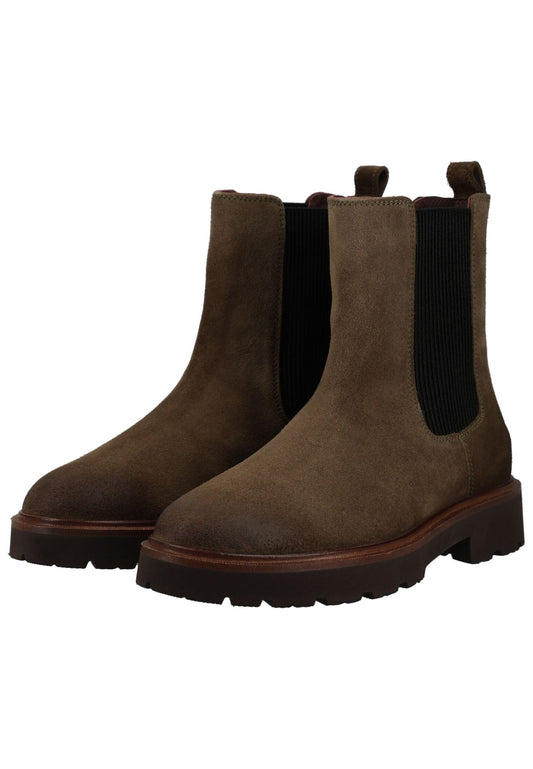 Geox Stiefelette Veloursleder/Textil Braun
