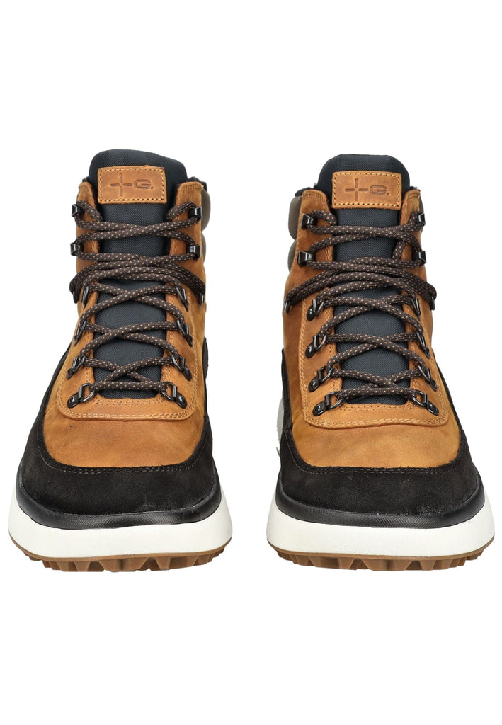 Geox Stiefelette Veloursleder/Textil Braun/Schwarz Warmfutter