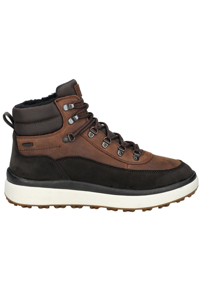 Geox Stiefelette Veloursleder/Textil Coffee Warmfutter