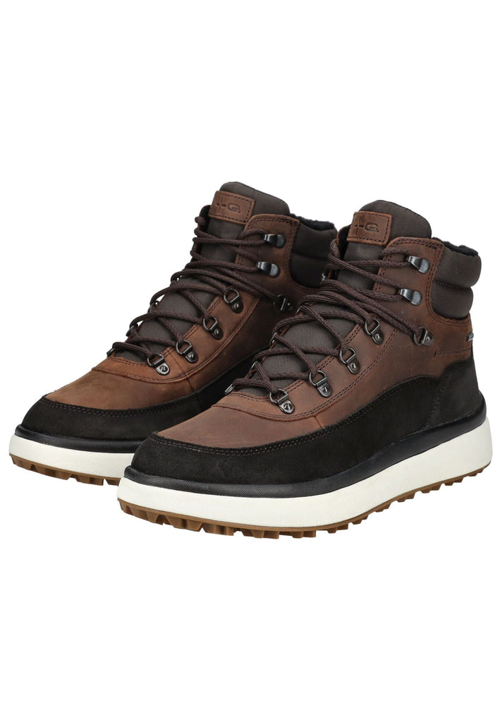 Geox Stiefelette Veloursleder/Textil Coffee Warmfutter