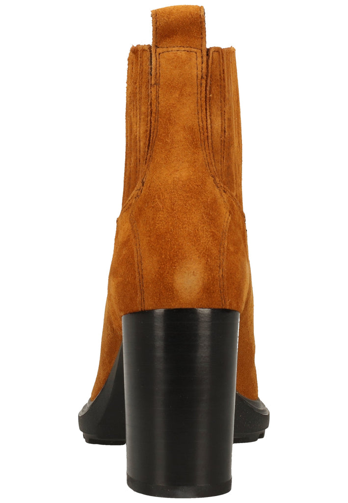 Geox Stiefelette Veloursleder/Textil Cognac