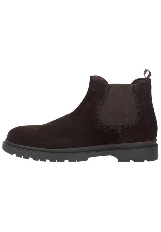 Geox Stiefelette Veloursleder/Textil Dunkelbraun