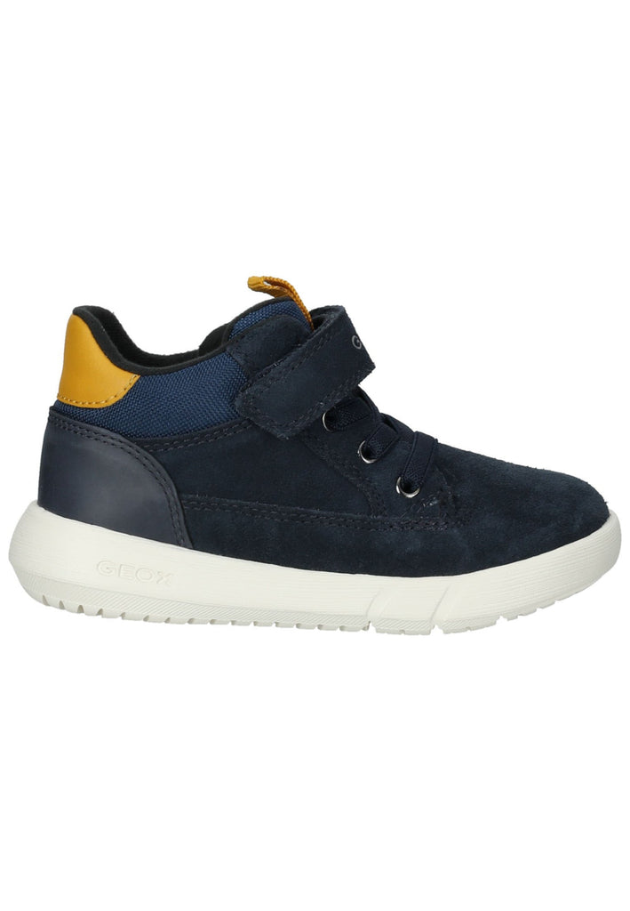 Geox Stiefelette Veloursleder/Textil Navy/Gelb