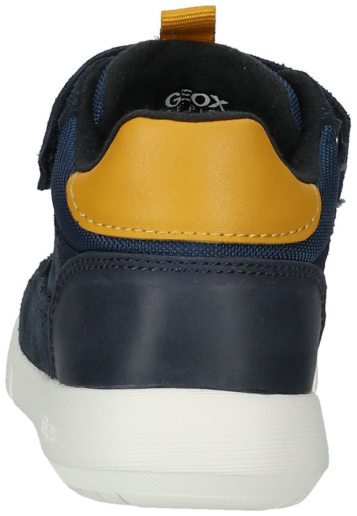 Geox Stiefelette Veloursleder/Textil Navy/Gelb