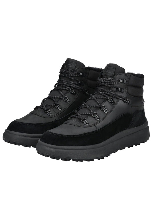 Geox Stiefelette Veloursleder/Textil Schwarz Warmfutter