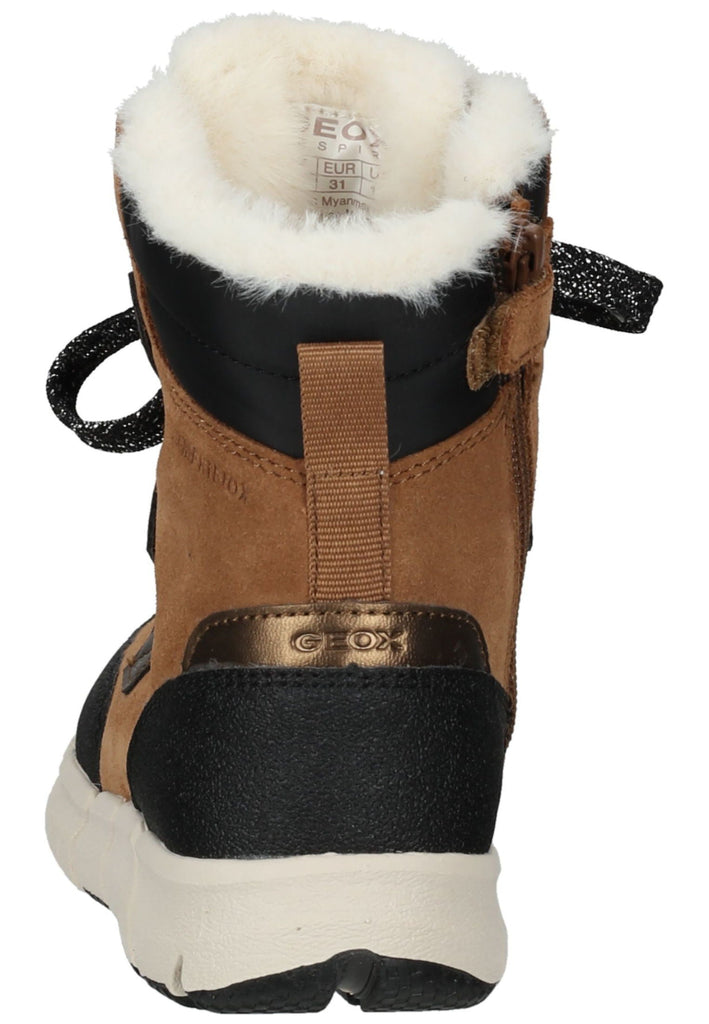 Geox Stiefelette Veloursleder/Textil Whisky Warmfutter