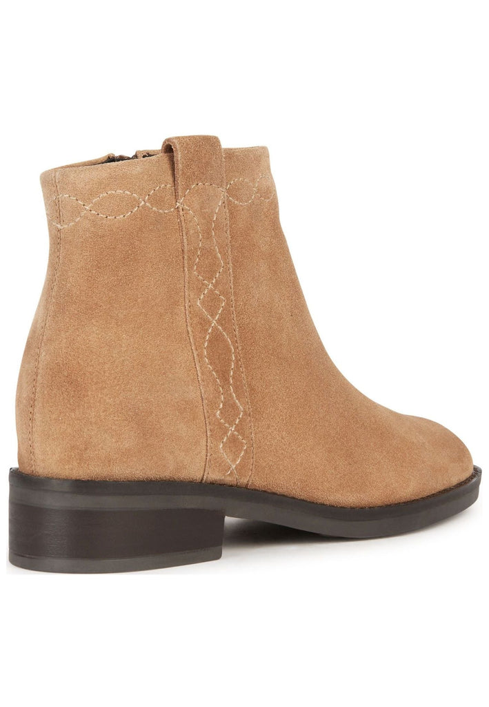 Geox Stiefelette Veloursleder Toffee