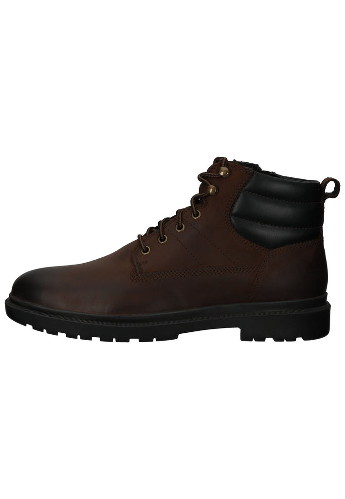 Stiefeletten Geox Stiefelette Leder/Textil Coffee Warmfutter