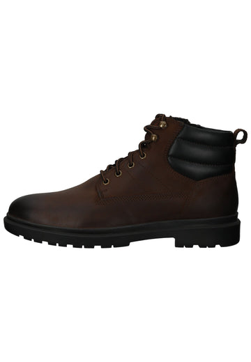 Stiefeletten Geox Stiefelette Leder/Textil Coffee Warmfutter