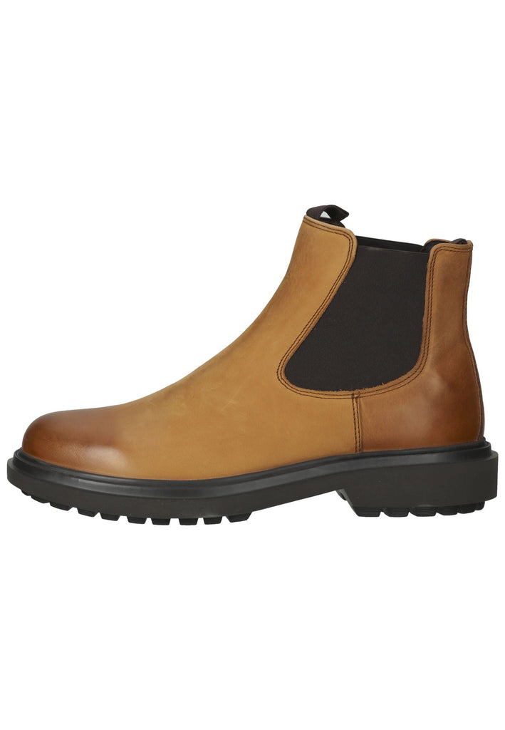 Stiefeletten Geox Stiefelette Leder/Textil Mustard