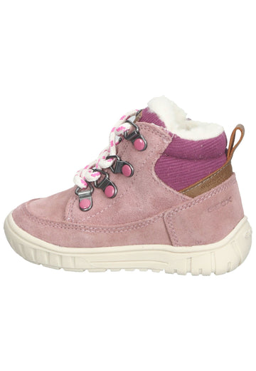 Stiefeletten Geox Stiefelette Leder/Textil Rose