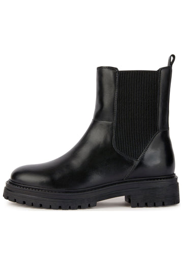 Stiefeletten Geox Stiefelette Leder/Textil Schwarz