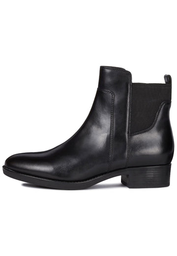 Stiefeletten Geox Stiefelette Leder/Textil Schwarz