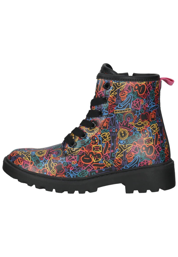 Stiefeletten Geox Stiefelette Lederimitat Schwarz Multi