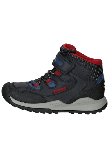 Stiefeletten Geox Stiefelette Lederimitat/Textil Navy/Rot