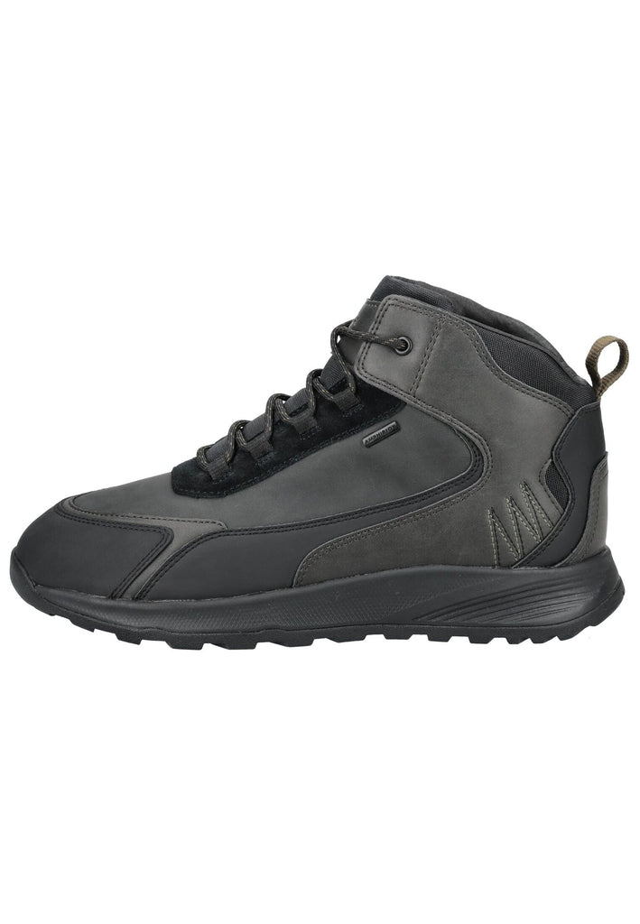 Stiefeletten Geox Stiefelette Lederimitat/Textil Schwarz Warmfutter