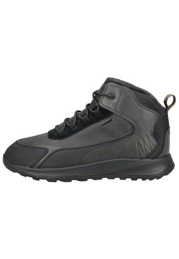 Stiefeletten Geox Stiefelette Lederimitat/Textil Schwarz Warmfutter