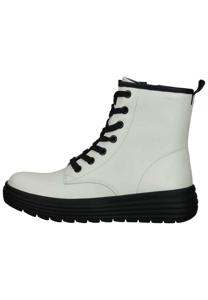 Stiefeletten Geox Stiefelette Lederimitat Weiß
