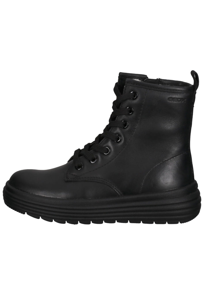 Stiefeletten Geox Stiefelette Nappaleder Schwarz Warmfutter