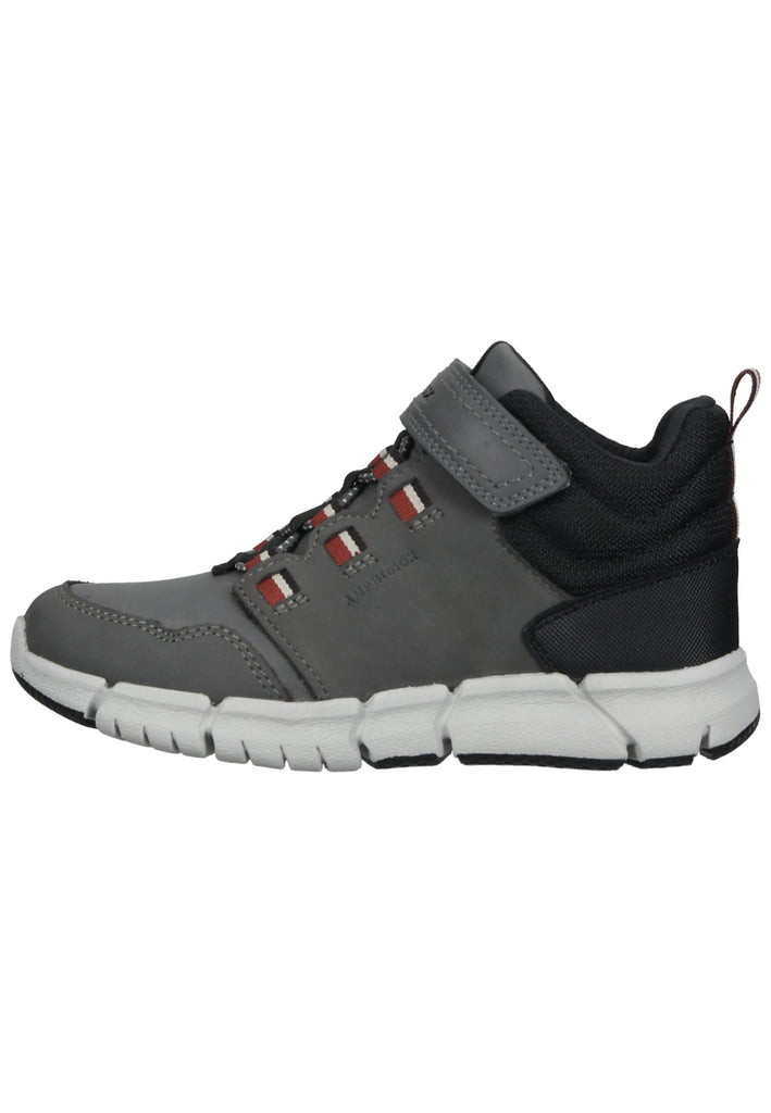 Stiefeletten Geox Stiefelette Nubukleder/Textil Grau/Rot
