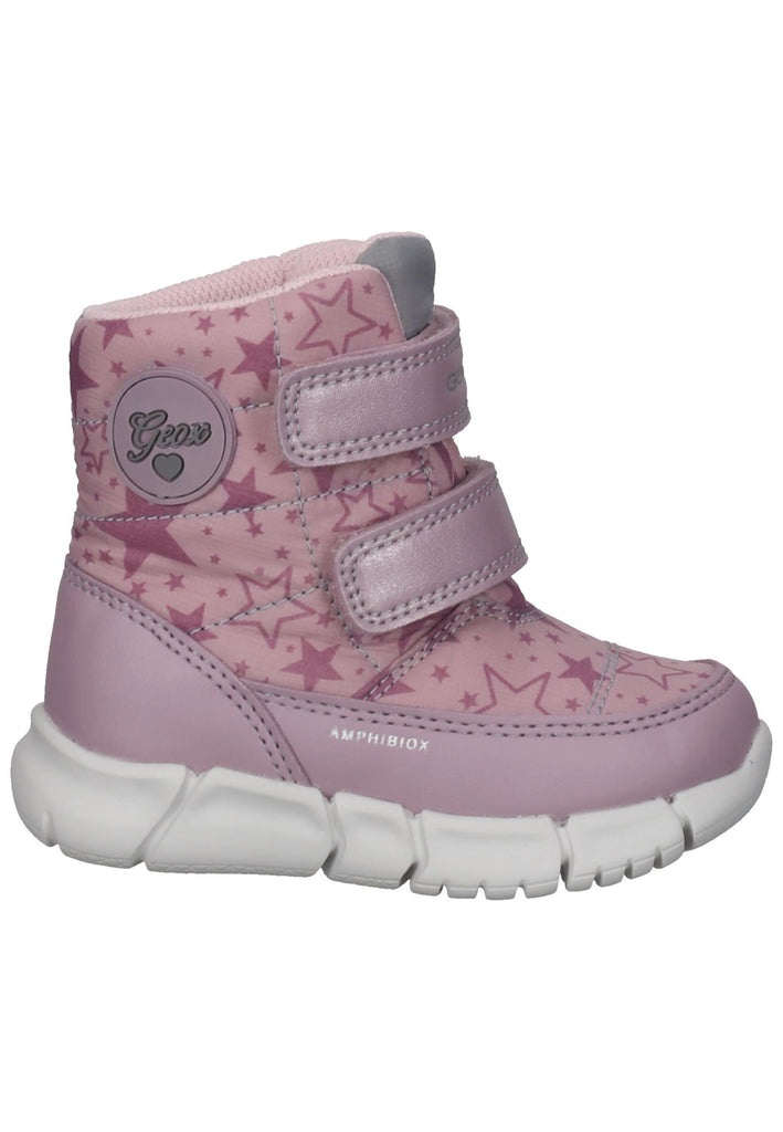 Stiefeletten Geox Stiefelette Synsoft Rosa/Grau Warmfutter