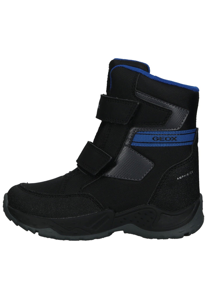 Stiefeletten Geox Stiefelette Textil Schwarz Warmfutter