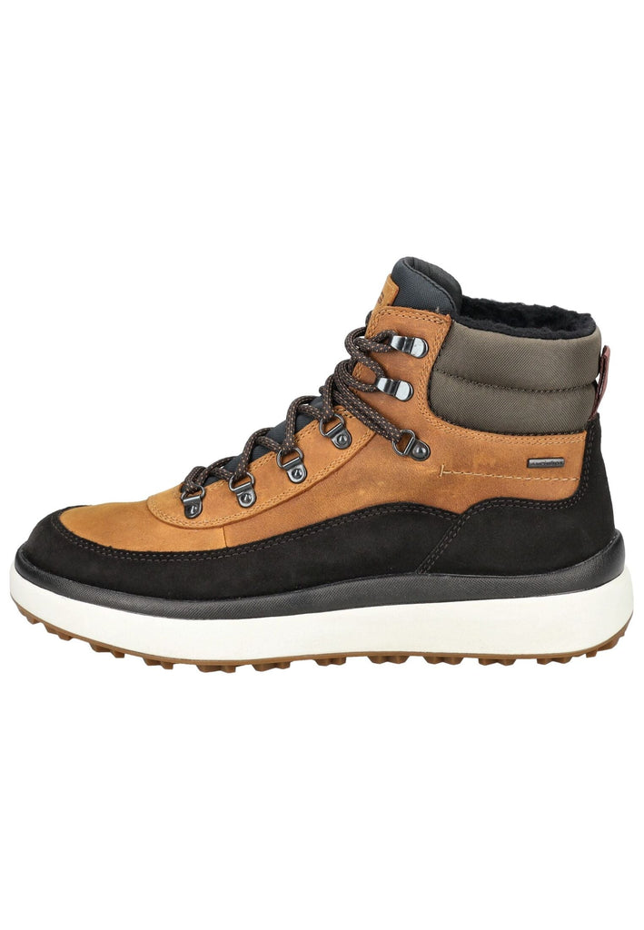 Stiefeletten Geox Stiefelette Veloursleder/Textil Braun/Schwarz Warmfutter