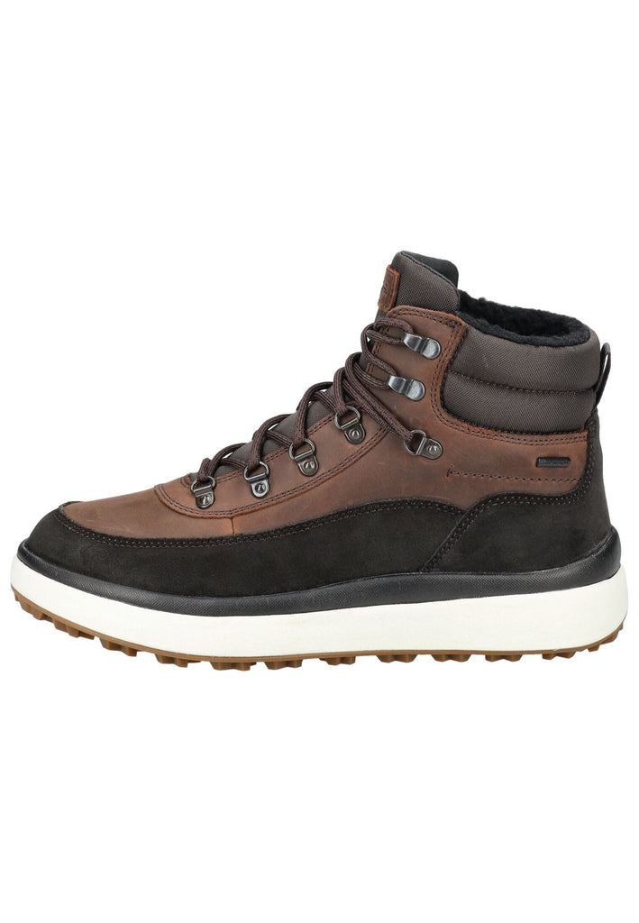 Stiefeletten Geox Stiefelette Veloursleder/Textil Coffee Warmfutter