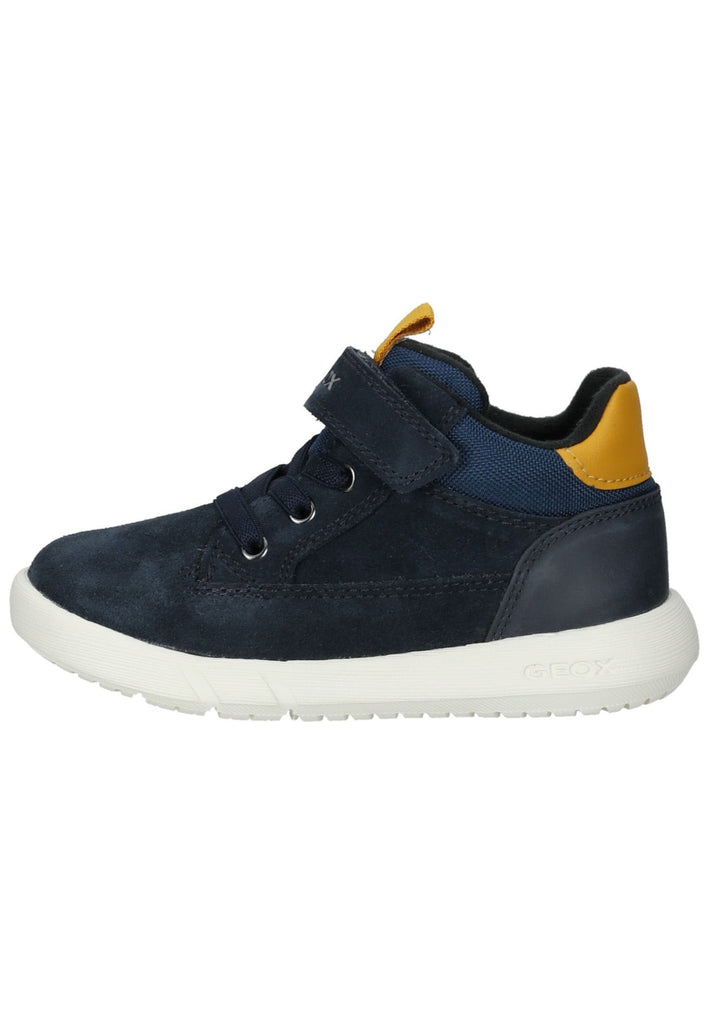Stiefeletten Geox Stiefelette Veloursleder/Textil Navy/Gelb