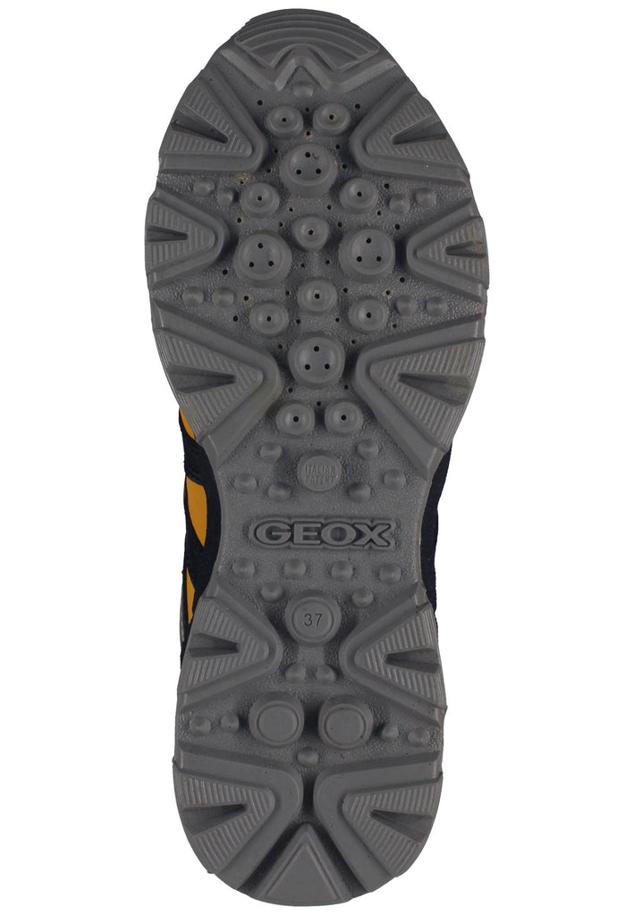 Geox Wanderschuhe Lederimitat/Textil Braun/Gelb