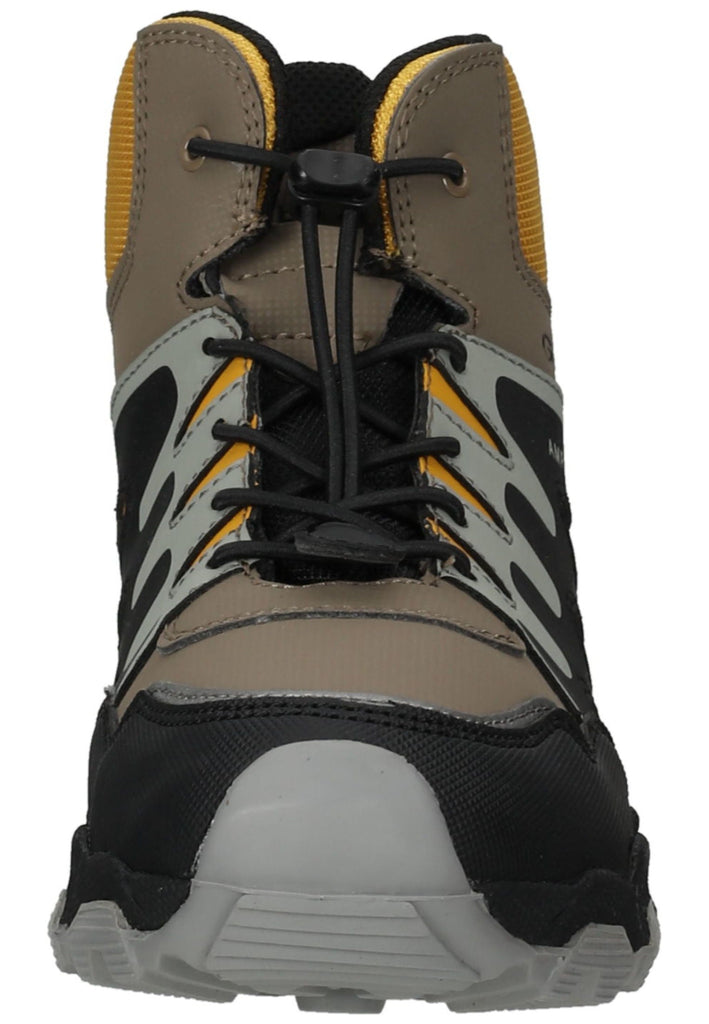 Geox Wanderschuhe Lederimitat/Textil Braun/Gelb