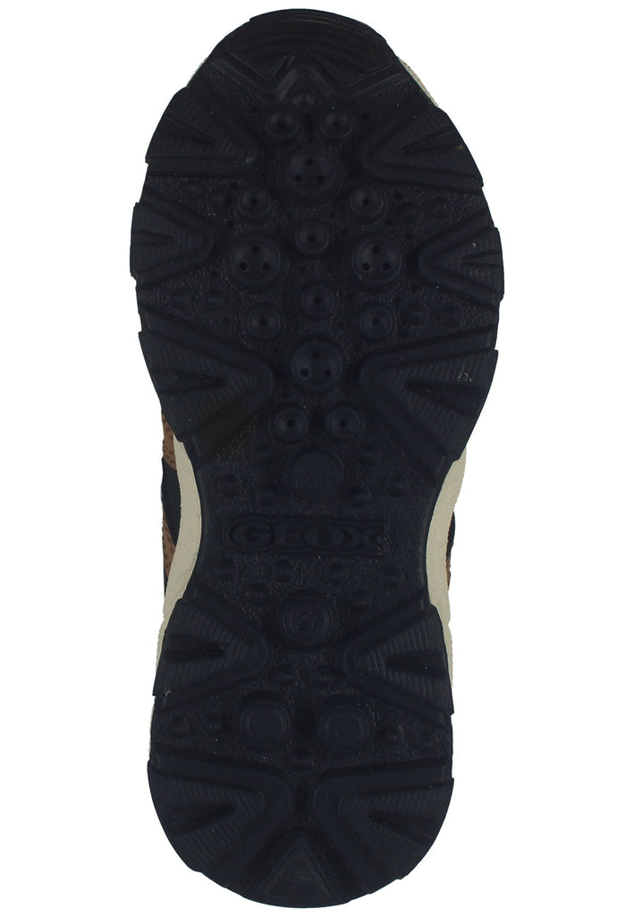 Geox Wanderschuhe Lederimitat/Textil Braun/Schwarz