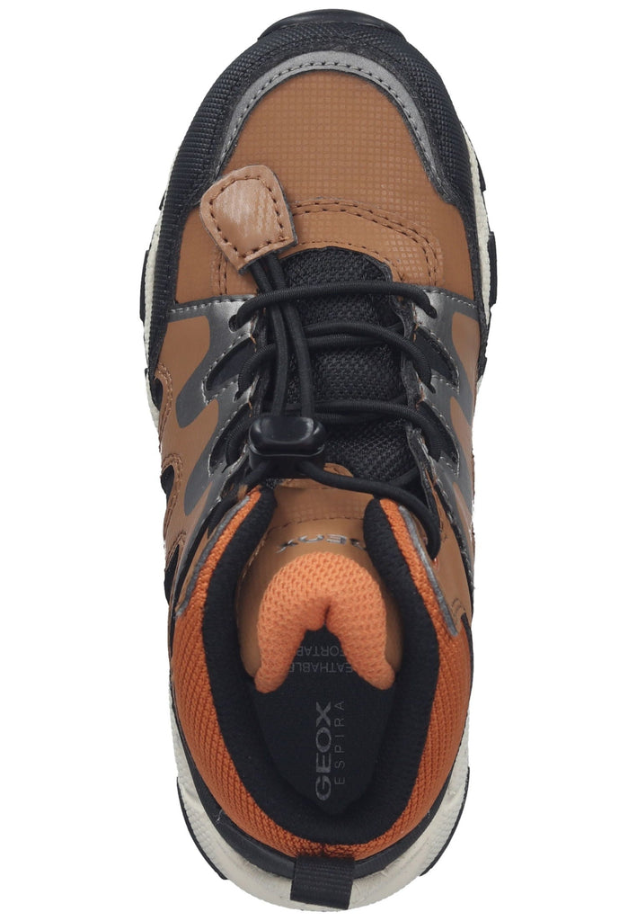 Geox Wanderschuhe Lederimitat/Textil Braun/Schwarz