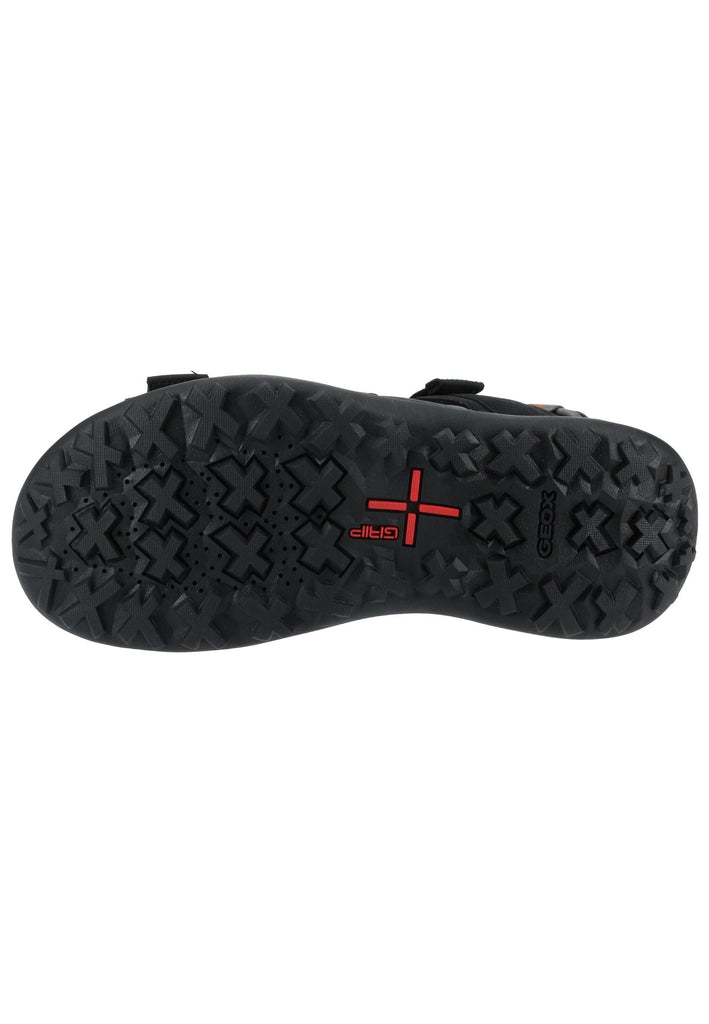 Geox Wanderschuhe Lederimitat/Textil Schwarz