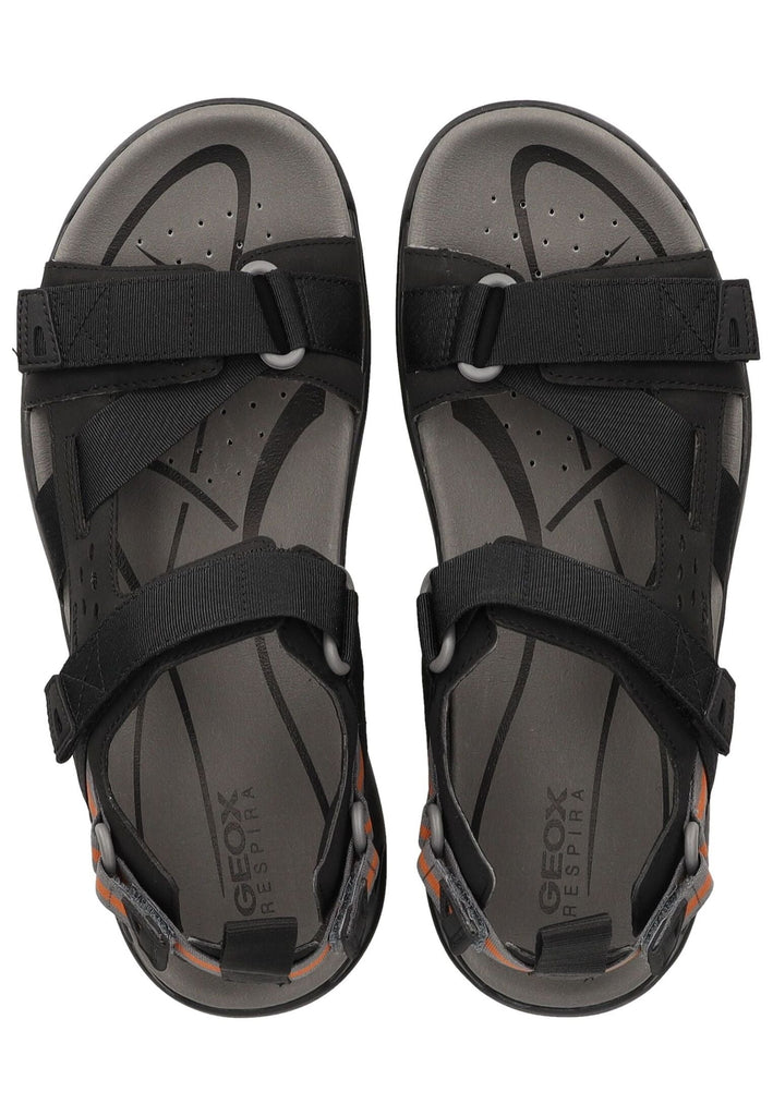 Geox Wanderschuhe Lederimitat/Textil Schwarz