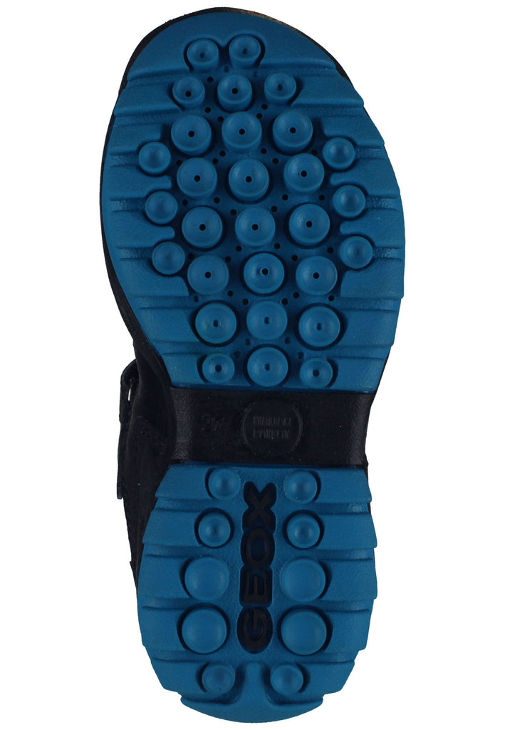 Geox Wanderschuhe Lederimitat/Textil Schwarz/Gelb