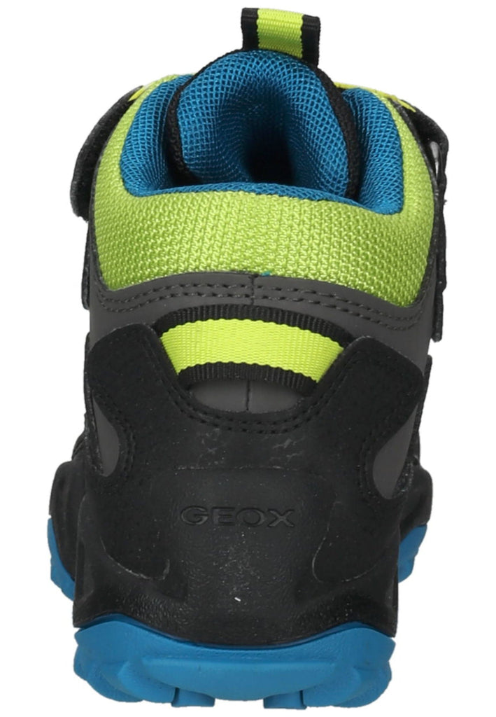 Geox Wanderschuhe Lederimitat/Textil Schwarz/Gelb