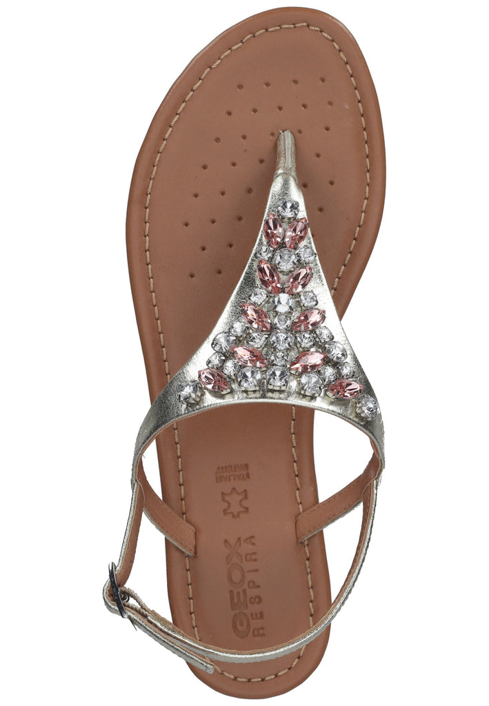 Geox Zehensteg Leder Champagne