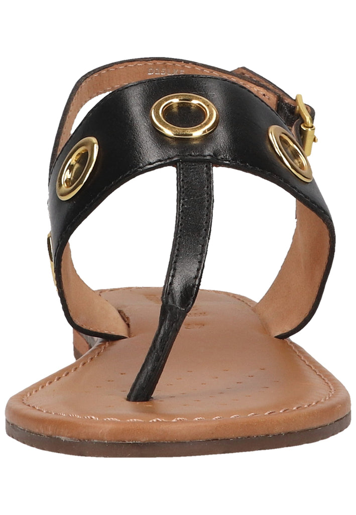 Geox Zehensteg Leder Schwarz