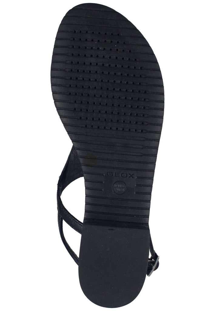Geox Zehensteg Leder Schwarz
